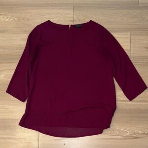 Deep Burgundy Women's Blouse